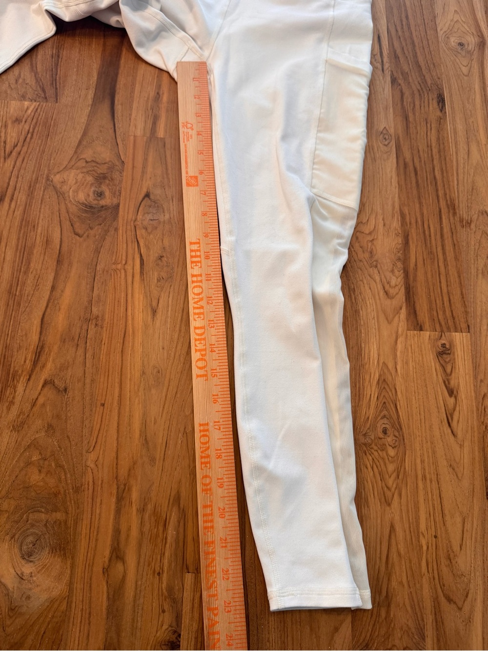Powerhold by Fabletics White Leggings Women’s Small Mesh Sides Pockets - Picture 6 of 8